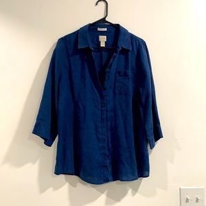 Chico’s Button Down Sz Lg